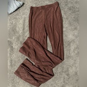 Brown Soft Flare Pants